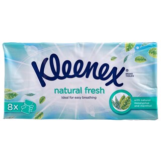 KLEENEX | Χαρτομάντηλα Τσέπης Balsam Menthol 8 X 12 Τεμάχια