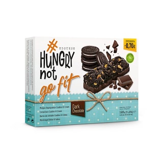 HUNGRYNOT | Μπάρες Δημητριακών Cookies & Cream Μαύρη Σοκολάτα 5x25g Έκπτωση 0.70Ε