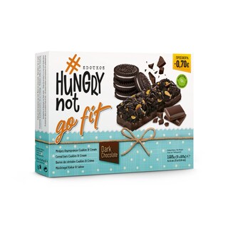 HUNGRYNOT | Μπάρες Δημητριακών Cookies & Cream Μαύρη Σοκολάτα 5x25g Έκπτωση 0.70Ε