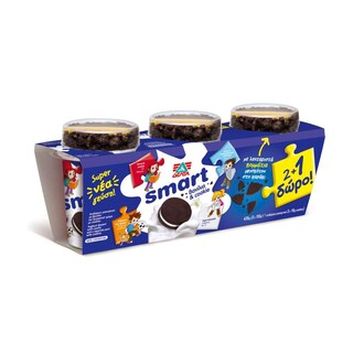 SMART | Παιδικό Γιαούρτι Βανίλια Μπισκότο 3x145g 2+1 Δώρο