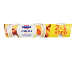 TRUBLEND | Επιδόρπιο Γιαουρτιού Ροδάκινο 3x150g 2+1 Δώρο 2+1 ΔΩΡΟ