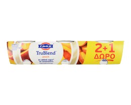 TRUBLEND | Επιδόρπιο Γιαουρτιού Ροδάκινο 3x150g 2+1 Δώρο 2+1 ΔΩΡΟ