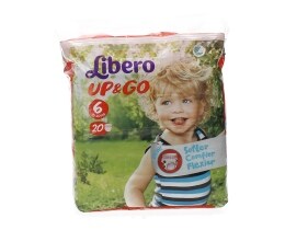 LIBERO | UP & GO | ΠΑΝΕΣ ΒΡΑΚΑΚΙΑ UNISEX 13 - 20 KGR No 6 20 ΤΕΜ