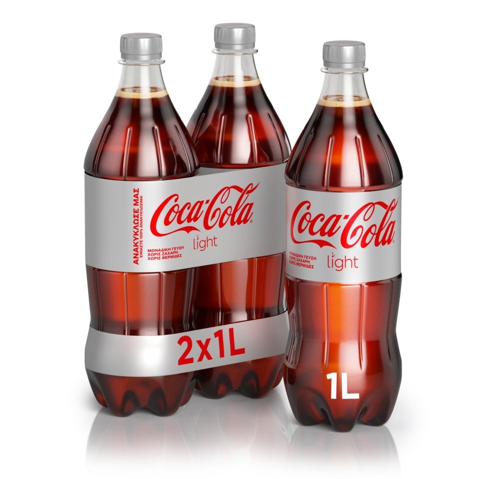 COCA COLA Αναψυκτικό Cola Light Φιάλη 2x1lt