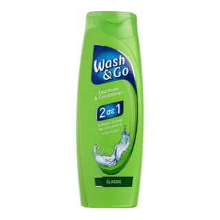 WASH&GO | ΣΑΜΠΟΥΑΝ 2 ΣΕ 1 CLASSIC 400 ML