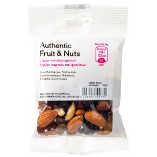 AUTHENTIC | Μείγμα Ξηρών Καρπών Κράνμπερι Σταφίδα Σουλτανίνα 50g