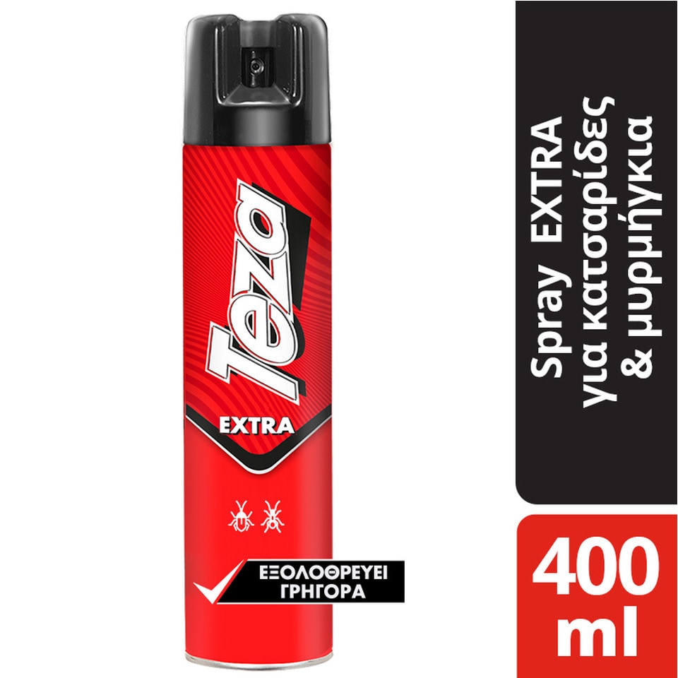 TEZA Extra Spray για Κατσαρίδες & Μυρμήγκια 400ml