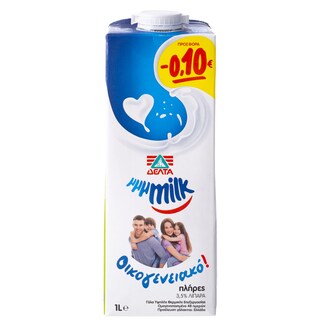 MMMILK | Γάλα Οικογενειακό Πλήρες 1lt Έκπτωση 0.10Ε