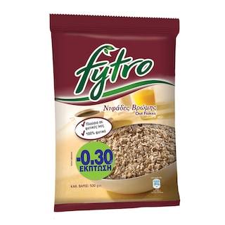 FYTRO | Νιφάδες Βρώμης Φυτικές 500g Έκπτωση 0.30Ε