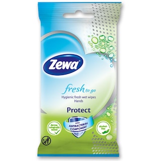 ZEWA | Αντιβακτηριδιακά Μαντηλάκια Fresh To Go 10 Τεμάχια