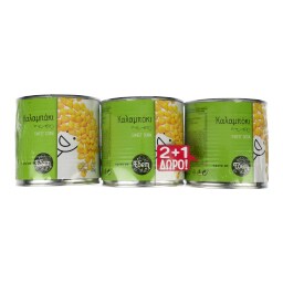 ΕΔΕΜ | Καλαμπόκι Γλυκό 3x285g 2+1 Δώρο