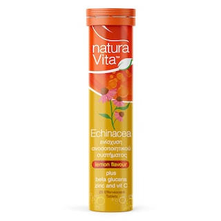 NATURA VITA | Συμπλήρωμα Διατροφής Εchinacea Λεμόνι 20 Τεμάχια