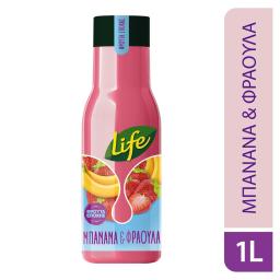 LIFE | Φρουτοποτό Μπανάνα Φράουλα 1lt