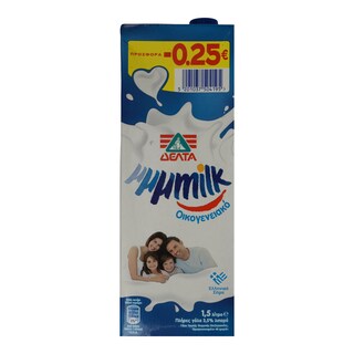 MMMILK | Γάλα Ημιάπαχο Πλήρες Οικογενειακό 1.5 lt 0.25