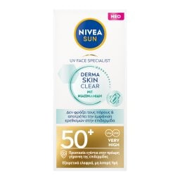NIVEA | Αντηλιακό Προσώπου UV Face Derma Skin Clear SPF50+ 40ml