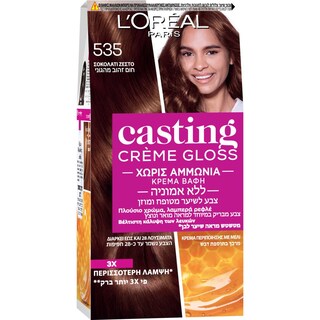 CASTING | C GLOSS | ΗΜΙΜΟΝΙΜΑ ΧΡΩΣΤΙΚΑ ΜΑΛΛΙΩΝ Νο 535 ΣΟΚΟΛΑΤΙ 48 ML