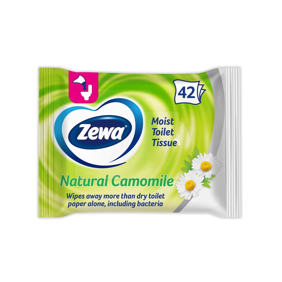 ZEWA Υγρό Χαρτί Υγείας Camomile Moist 42 Τεμάχια 184g