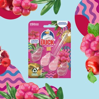 DUCK | Block Λεκάνης WC Active Clean Berry Magic 38.6g