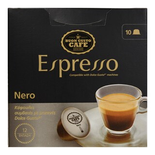 BUON GUSTO | Κάψουλες Καφέ Dolce Gusto Espresso Nero 10x7.5g