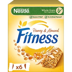 FITNESS | Μπάρες Δημητριακών Ολικής Άλεσης Μέλι & Αμύγδαλο 6 X 23.5gr