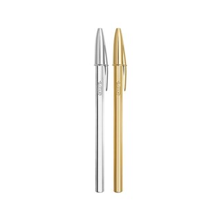 BIC | Στυλό Cristal Shine 1.0mm Μαύρο Μπλε 2 Τεμάχια