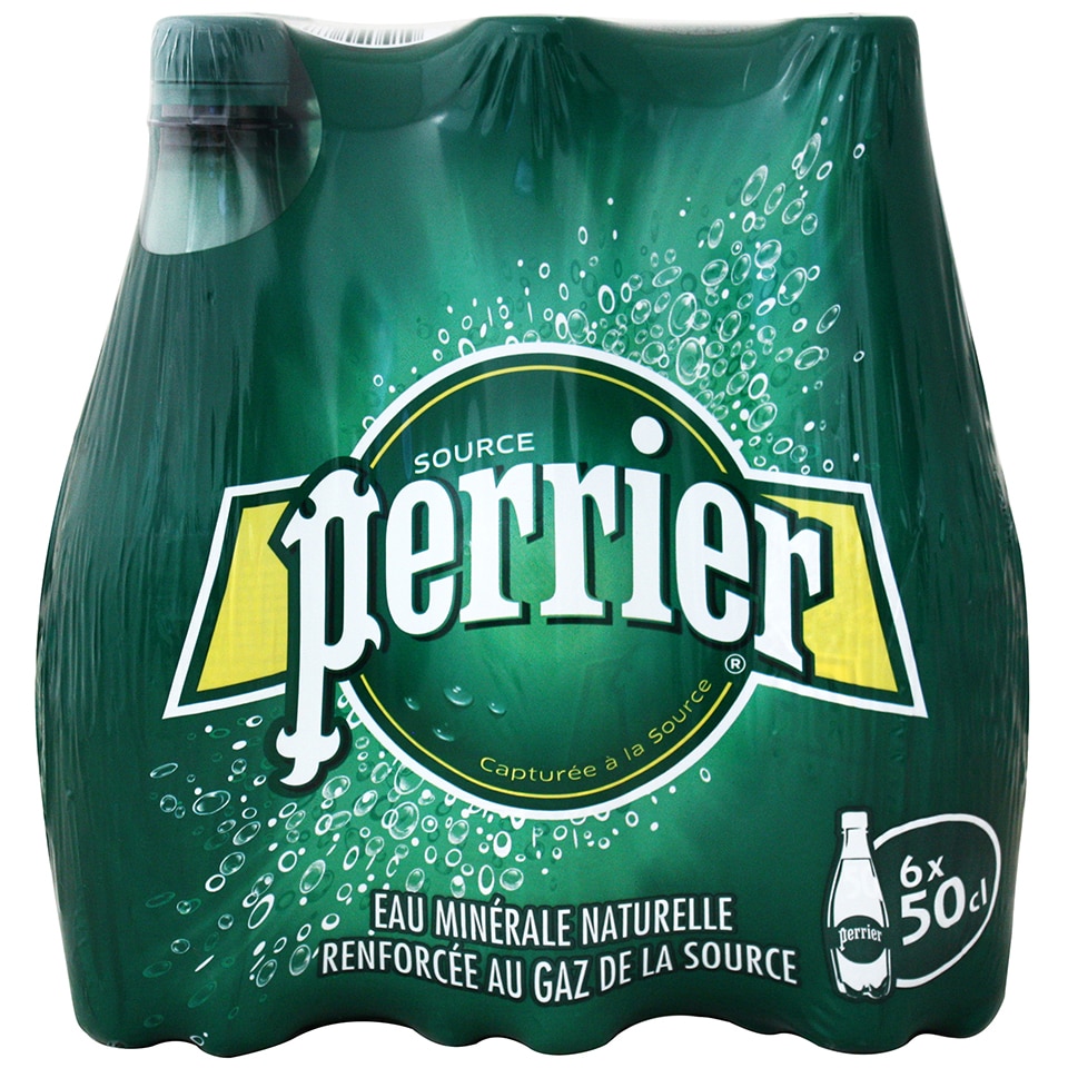 PERRIER Νερό Φυσικό Μεταλλικό Ανθρακούχο 6x500ml