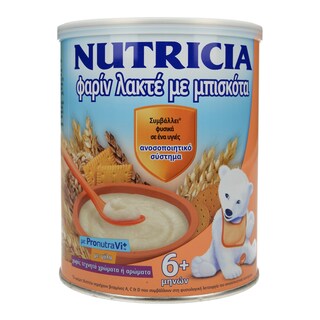 NUTRICIA | ΚΡΕΜΑ ΠΑΙΔΙΚΗ ΦΑΡΙΝ ΛΑΚΤΕ ΜΕ ΜΠΙΣΚΟΤΑ 300 GR