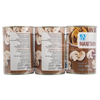 ΑΒ | Μανιτάρια Κομμένα 3X230 gr