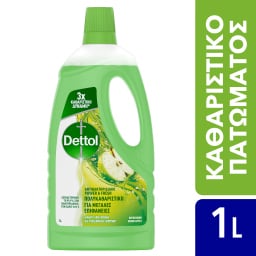 DETTOL | Πολυκαθαριστικό Μεγάλων Επιφανειών Αντιβακτηριδιακό Πράσινο Μήλο 1lt