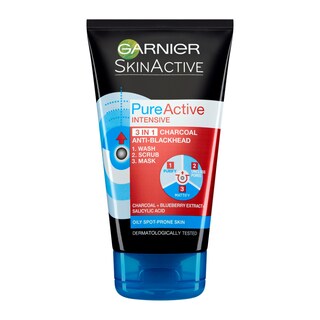 GARNIER | FACIAL SOAP 3 IN 1 PURE ACTIVE ΜΕ ΕΝΕΡΓΟ ΑΝΘΡΑΚΑ 150 ML