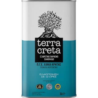 TERRA CRETA | Ελαιόλαδο Εξαιρετικό Παρθένο ΠΓΕ Χανιά 3lt