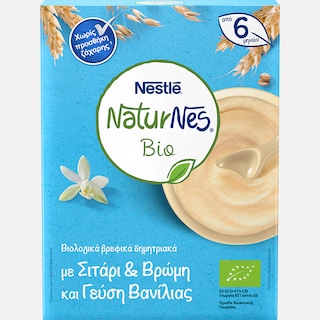 NESTLE | NATURNES | Βρεφική Κρέμα Δημητριακών Βρώμη Βανίλια 200gr