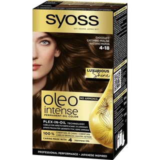 SYOSS | Βαφή Μαλλιών Oleo Intense Νο 4-18 Καστανό Μαρόν 1 Τεμ.