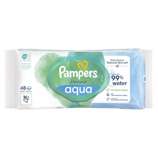 PAMPERS | Μωρομάντηλα Harmonie Aqua 48 Τεμάχια