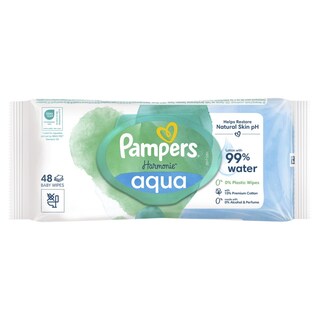 PAMPERS | Μωρομάντηλα Harmonie Aqua 48 Τεμάχια