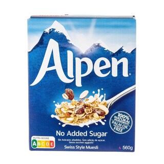 ALPEN | Μούσλι Χωρίς Ζάχαρη 560g