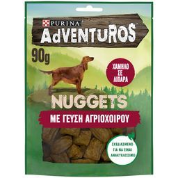 Σκυλοτροφή Adventuros Nuggets με Αγριόχοιρο 90g