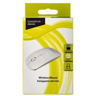 CONCEPTUM | Ποντίκι Ασύρματο Λευκό 1 Τεμάχιο