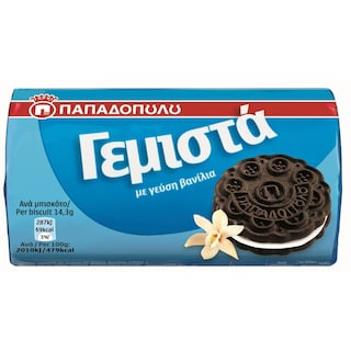 ΠΑΠΑΔΟΠΟΥΛΟΥ | Μπισκότα Γεμιστά Βανίλια 85 gr
