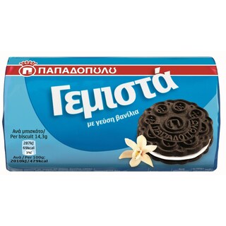 ΠΑΠΑΔΟΠΟΥΛΟΥ | Μπισκότα Γεμιστά Βανίλια 85 gr