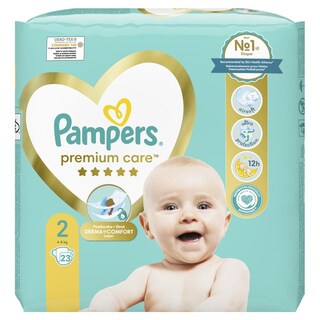 PAMPERS | Πάνες Μωρού Premium Care Νο2 4-8kg 23 Τεμάχια
