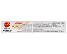 ALFA | Φύλλο Ζύμης Τάρτα 600gr
