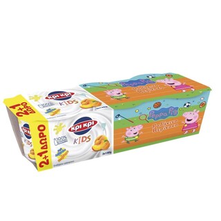 ΚΡΙ ΚΡΙ | Επιδόρπιο Γιαουρτιού Peppa Pig Ροδάκινο Βερίκοκο 3x140g 2+1 Δώρο