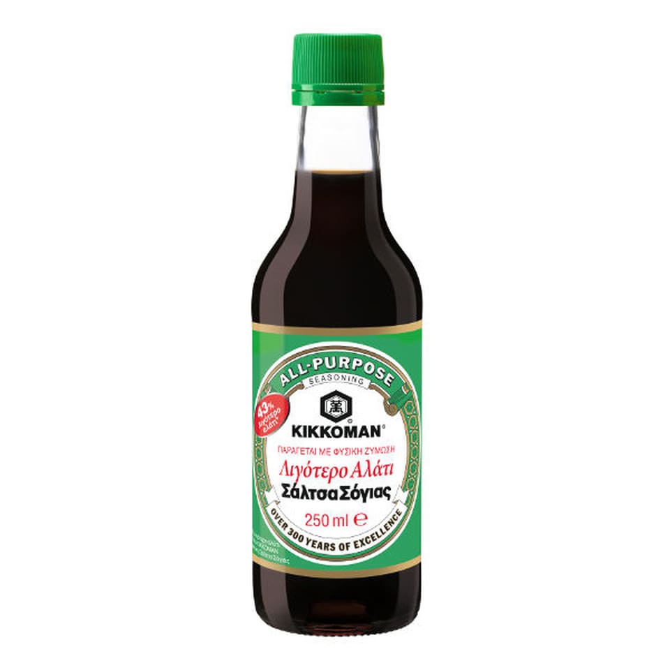 KIKKOMAN Σάλτσα Σόγιας Με Λιγότερο Αλάτι 250 ml