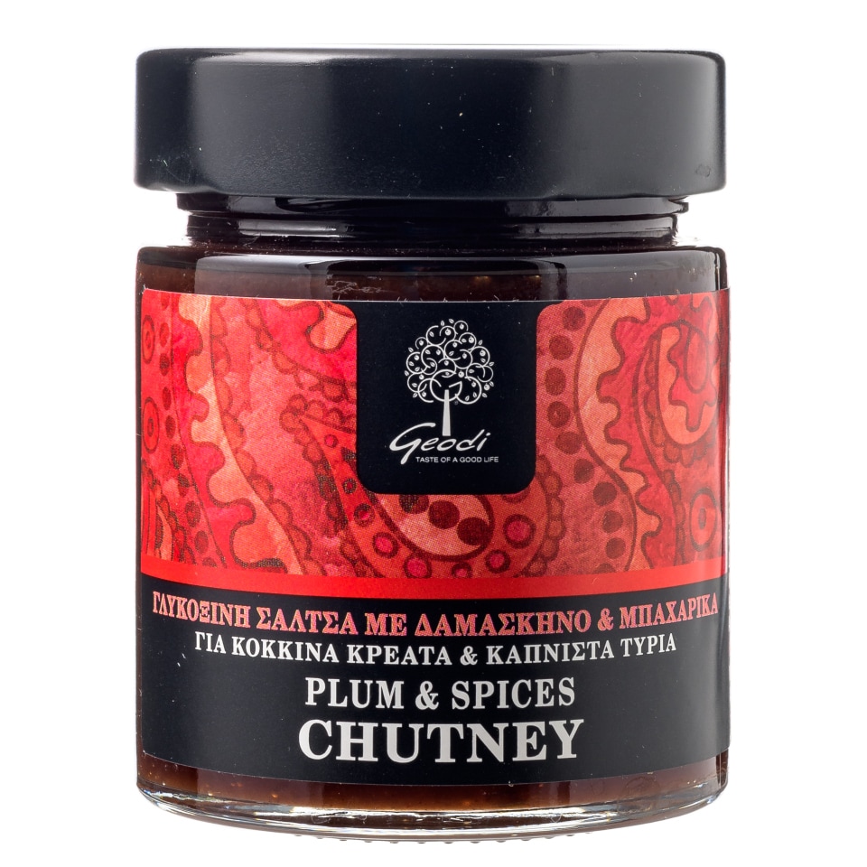 ΓΕΩΔΗ Γλυκόξινη Σάλτσα Chutney Δαμάσκηνο με Μπαχαρικά 175g