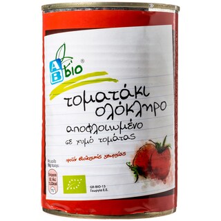 ΑΒ ΒΙΟ | ΤΟΜΑΤΑ ΑΠΟΦΛΟΙΩΜΕΝΗ ΟΛΟΚΛΗΡΗ 400 GR