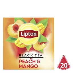 LIPTON | Τσάι Μαύρο Ροδάκινο Μάνγκο 20x1.8g