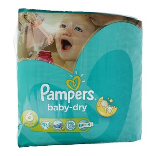 PAMPERS | BABY DRY | ΠΑΝΕΣ ΜΩΡΟΥ EXTRA LARGE 15+ KGR No 6 33 ΤΕΜ