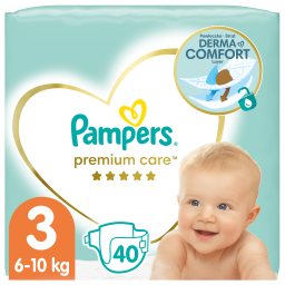 PAMPERS | PAMPERS PREMIUM CARE N3 40T VP PREMIUM CARE NΟΥΜΕΡΟ 3 (5-9 KG) 40 ΤΕΜ
