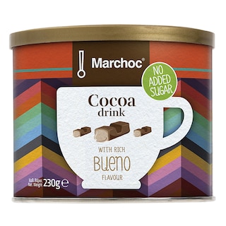 MARCHOC | Ρόφημα Σοκολάτας Γάλακτος Bueno 0% Ζάχαρη 230g